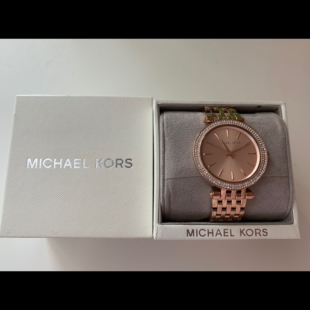 michael kors rose gold watch